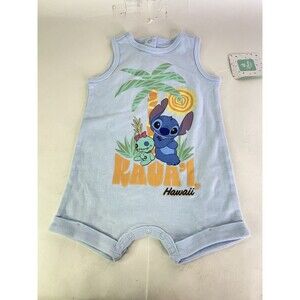 Disney Baby Lilo and Stitch Kauai Hawaii 1 Piece Snap Bodysuit Romper 12 Months